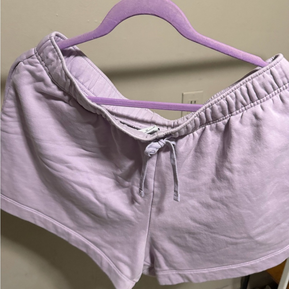 Nike Soft Lilac Drawstring Lounge Shorts